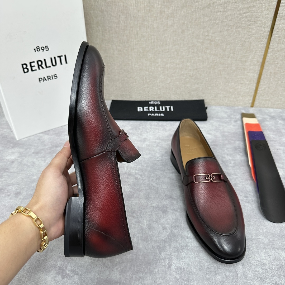 💋💍Berlut*/布鲁提 手工精品男士正装皮鞋 专柜同步火热款Andy乐福皮鞋 成功人士标配 独具