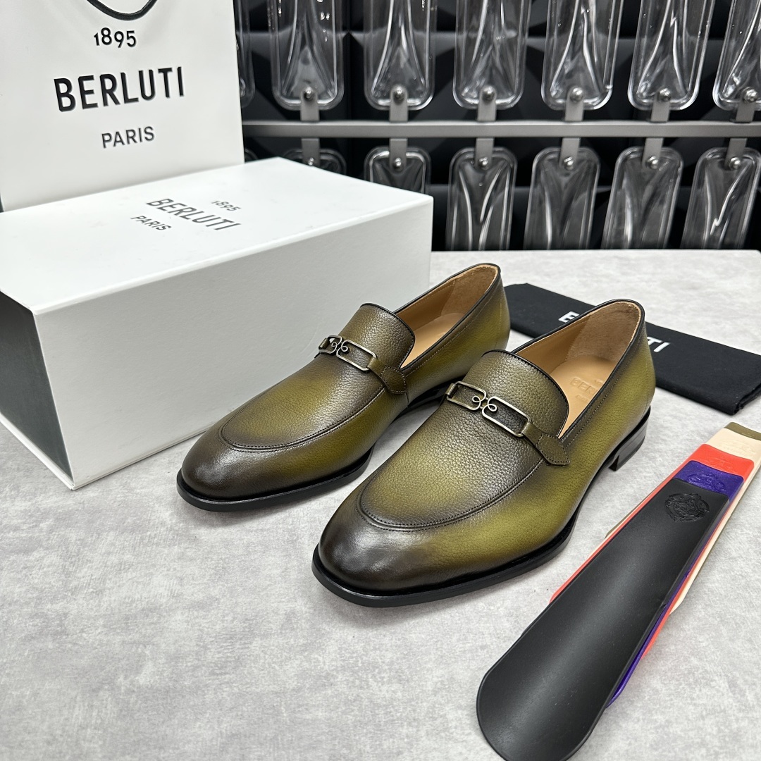 💋💍Berlut*/布鲁提 手工精品男士正装皮鞋 专柜同步火热款Andy乐福皮鞋 成功人士标配 独具