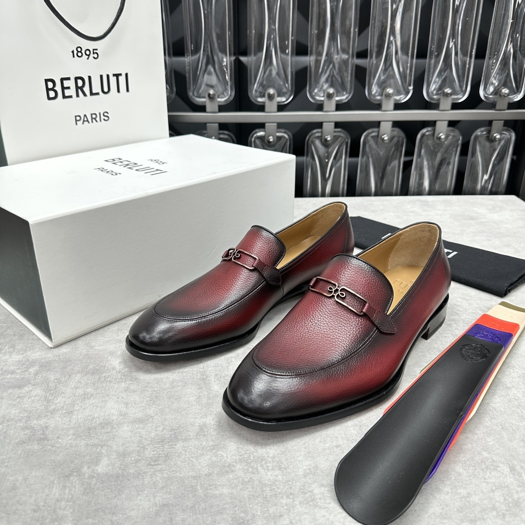 💋💍Berlut*/布鲁提 手工精品男士正装皮鞋 专柜同步火热款Andy乐福皮鞋 成功人士标配 独具