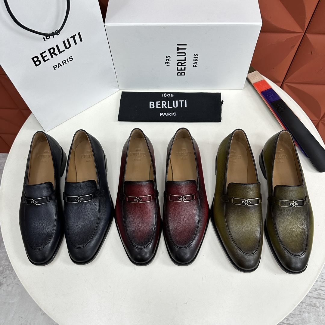 💋💍Berlut*/布鲁提 手工精品男士正装皮鞋 专柜同步火热款Andy乐福皮鞋 成功人士标配 独具