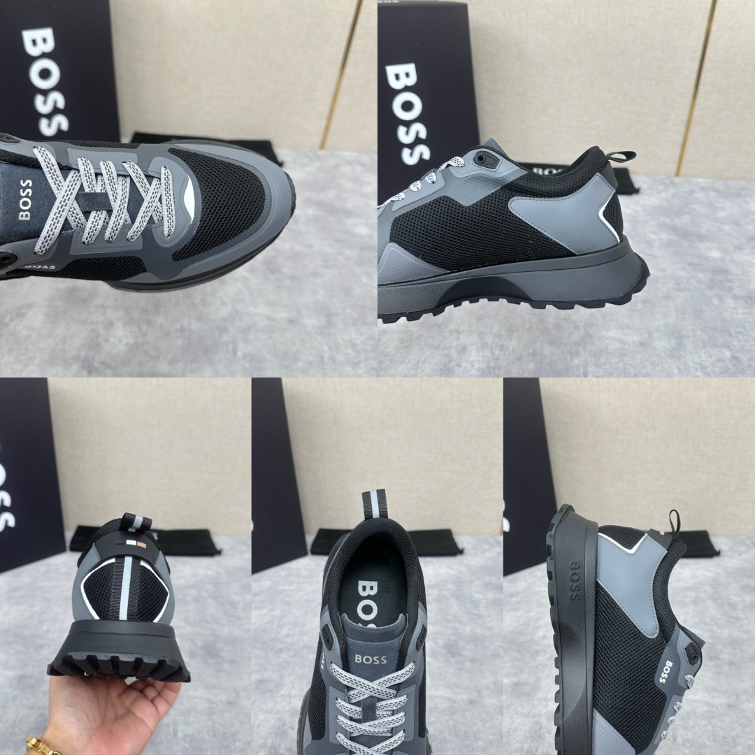 💋💍BOSS 男士新款•网面皮革拼接运动鞋上新 HUGO BOS* 家这双网面运动鞋,真的把