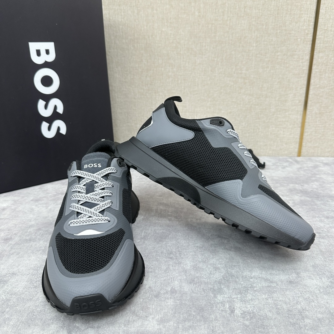 💋💍BOSS 男士新款•网面皮革拼接运动鞋上新 HUGO BOS* 家这双网面运动鞋,真的把