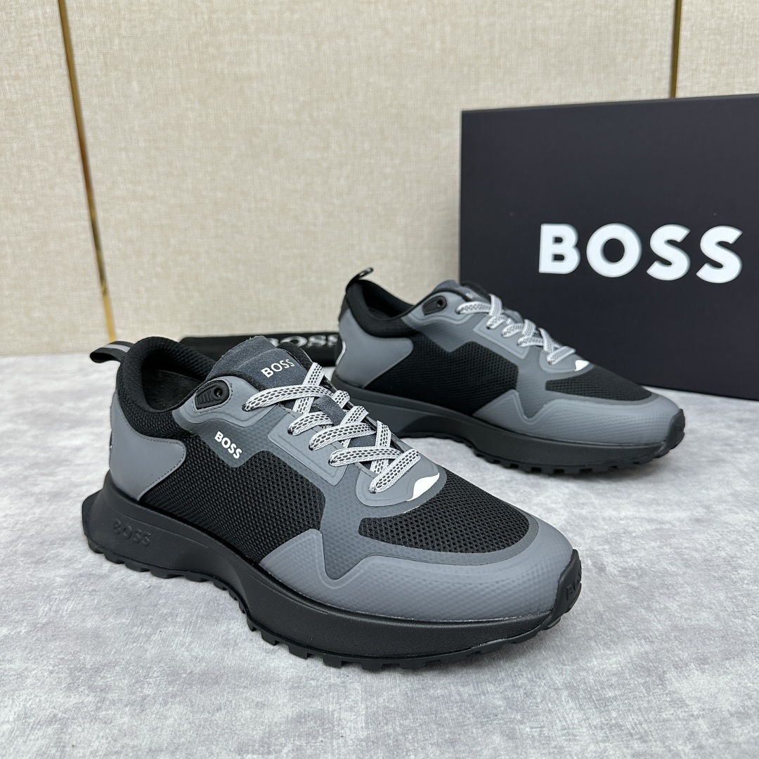 💋💍BOSS 男士新款•网面皮革拼接运动鞋上新 HUGO BOS* 家这双网面运动鞋,真的把