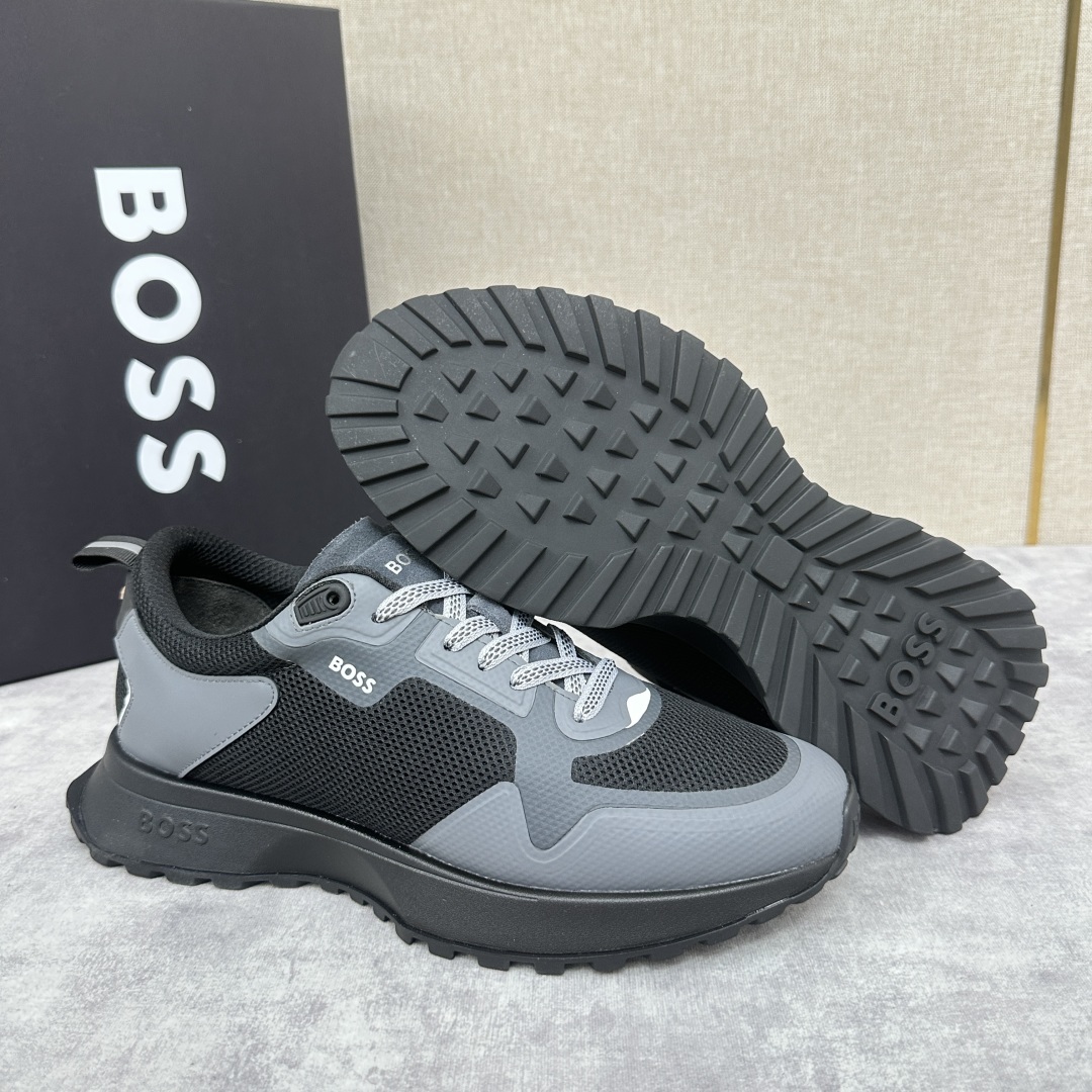 💋💍BOSS 男士新款•网面皮革拼接运动鞋上新 HUGO BOS* 家这双网面运动鞋,真的把