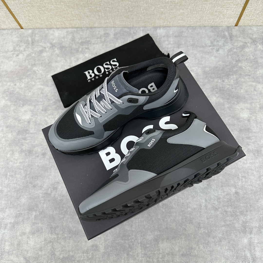💋💍BOSS 男士新款•网面皮革拼接运动鞋上新 HUGO BOS* 家这双网面运动鞋,真的把