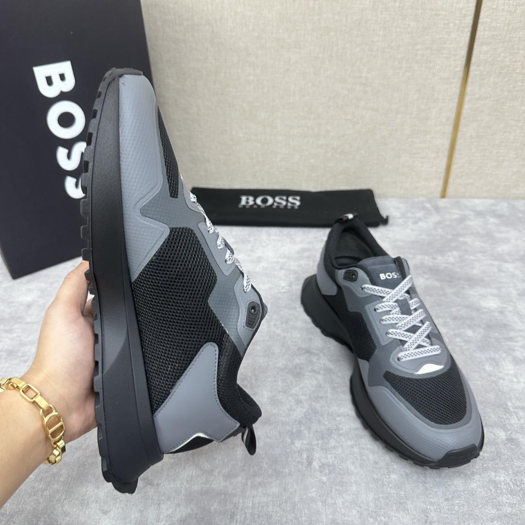 💋💍BOSS 男士新款•网面皮革拼接运动鞋上新 HUGO BOS* 家这双网面运动鞋,真的把