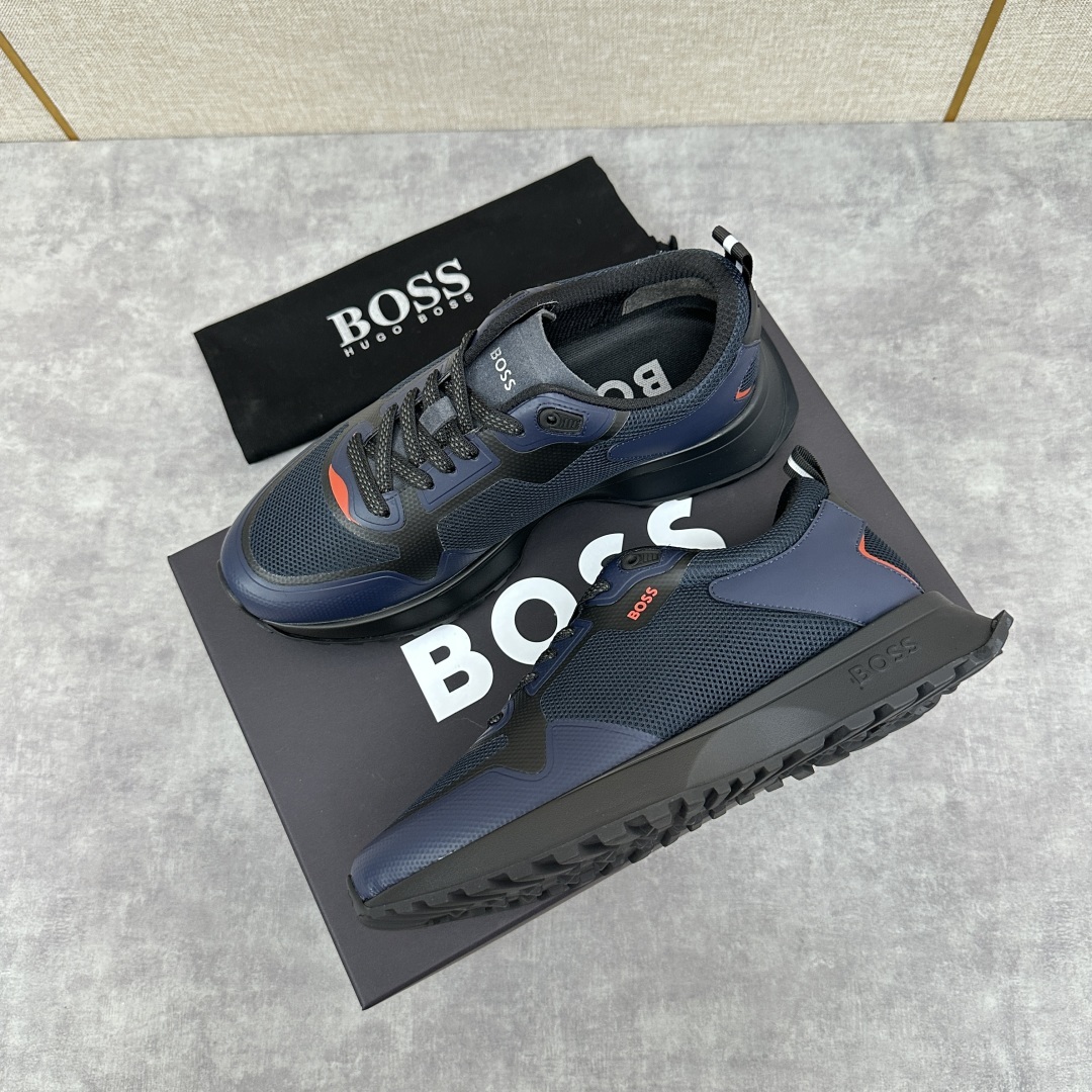💋💍BOSS 男士新款•网面皮革拼接运动鞋上新 HUGO BOS* 家这双网面运动鞋,真的把