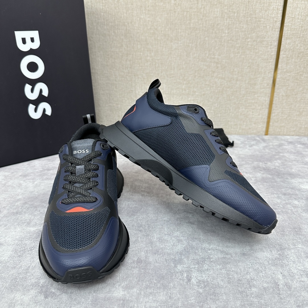 💋💍BOSS 男士新款•网面皮革拼接运动鞋上新 HUGO BOS* 家这双网面运动鞋,真的把