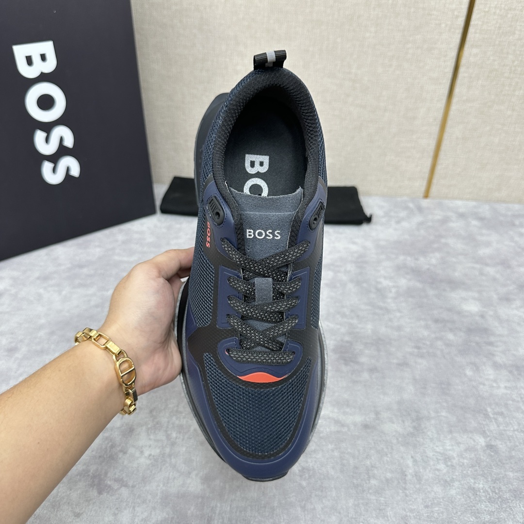 💋💍BOSS 男士新款•网面皮革拼接运动鞋上新 HUGO BOS* 家这双网面运动鞋,真的把