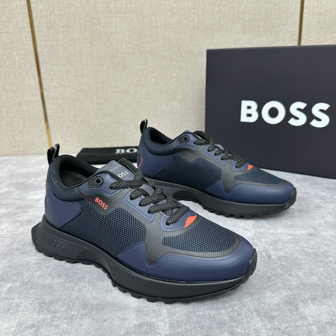 💋💍BOSS 男士新款•网面皮革拼接运动鞋上新 HUGO BOS* 家这双网面运动鞋,真的把