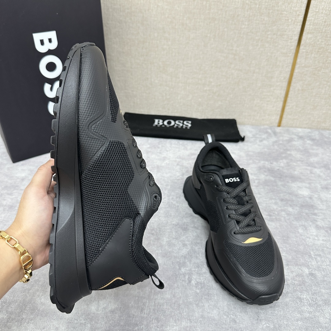 💋💍BOSS 男士新款•网面皮革拼接运动鞋上新 HUGO BOS* 家这双网面运动鞋,真的把