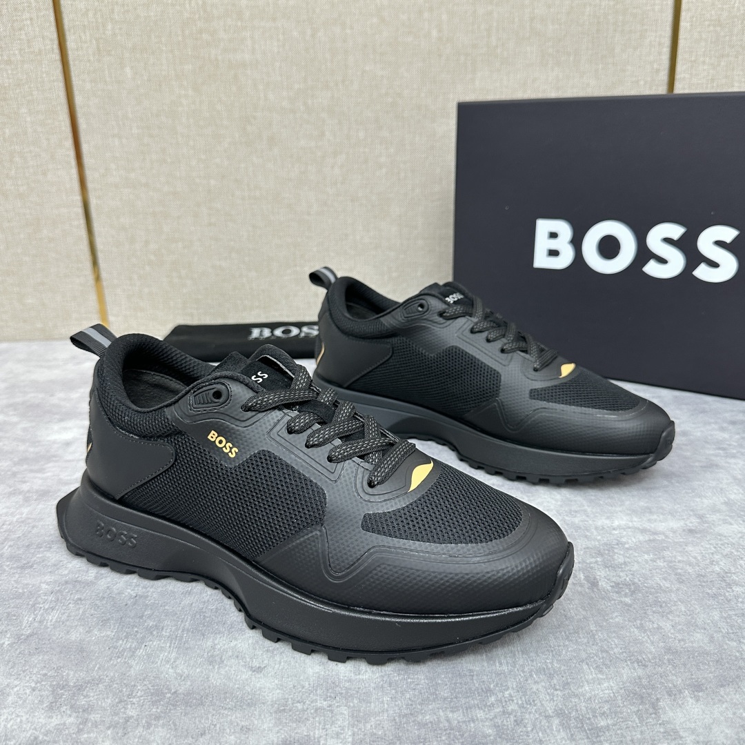 💋💍BOSS 男士新款•网面皮革拼接运动鞋上新 HUGO BOS* 家这双网面运动鞋,真的把