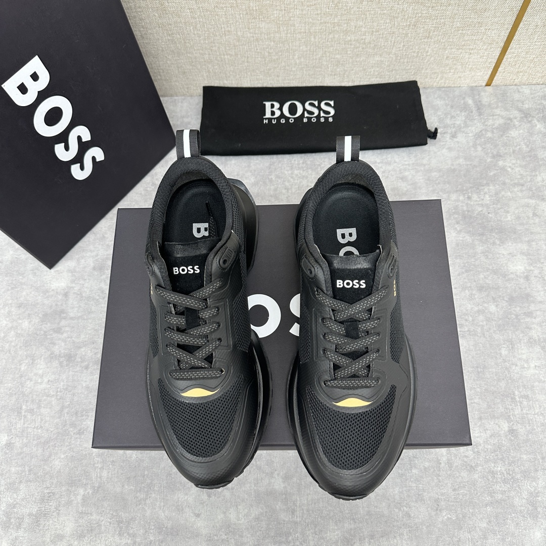 💋💍BOSS 男士新款•网面皮革拼接运动鞋上新 HUGO BOS* 家这双网面运动鞋,真的把