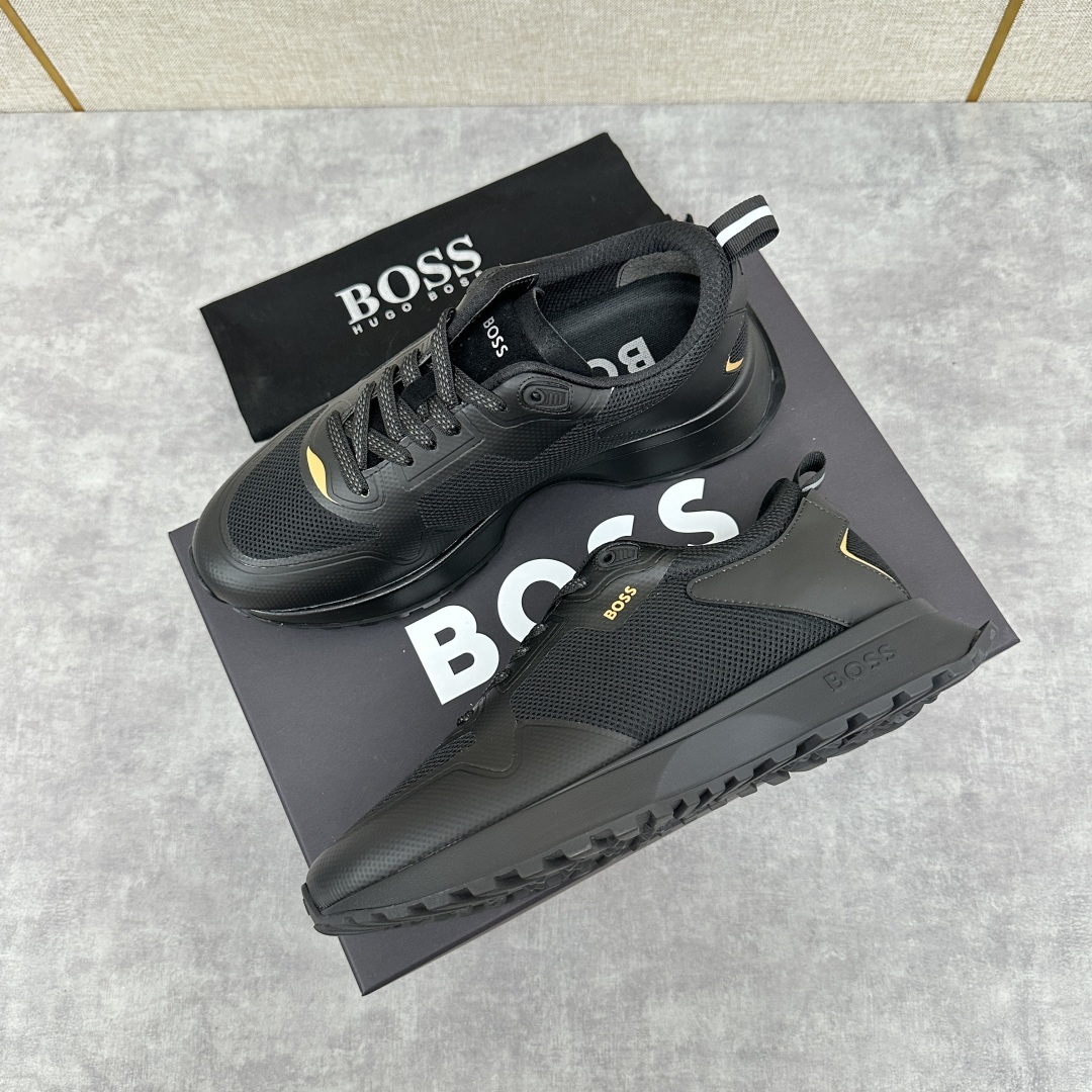 💋💍BOSS 男士新款•网面皮革拼接运动鞋上新 HUGO BOS* 家这双网面运动鞋,真的把