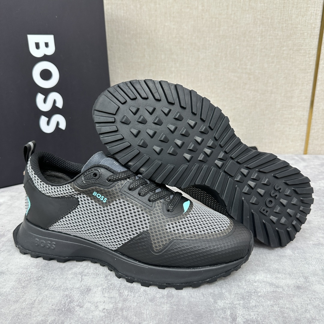 💋💍BOSS 男士新款•网面皮革拼接运动鞋上新 HUGO BOS* 家这双网面运动鞋,真的把
