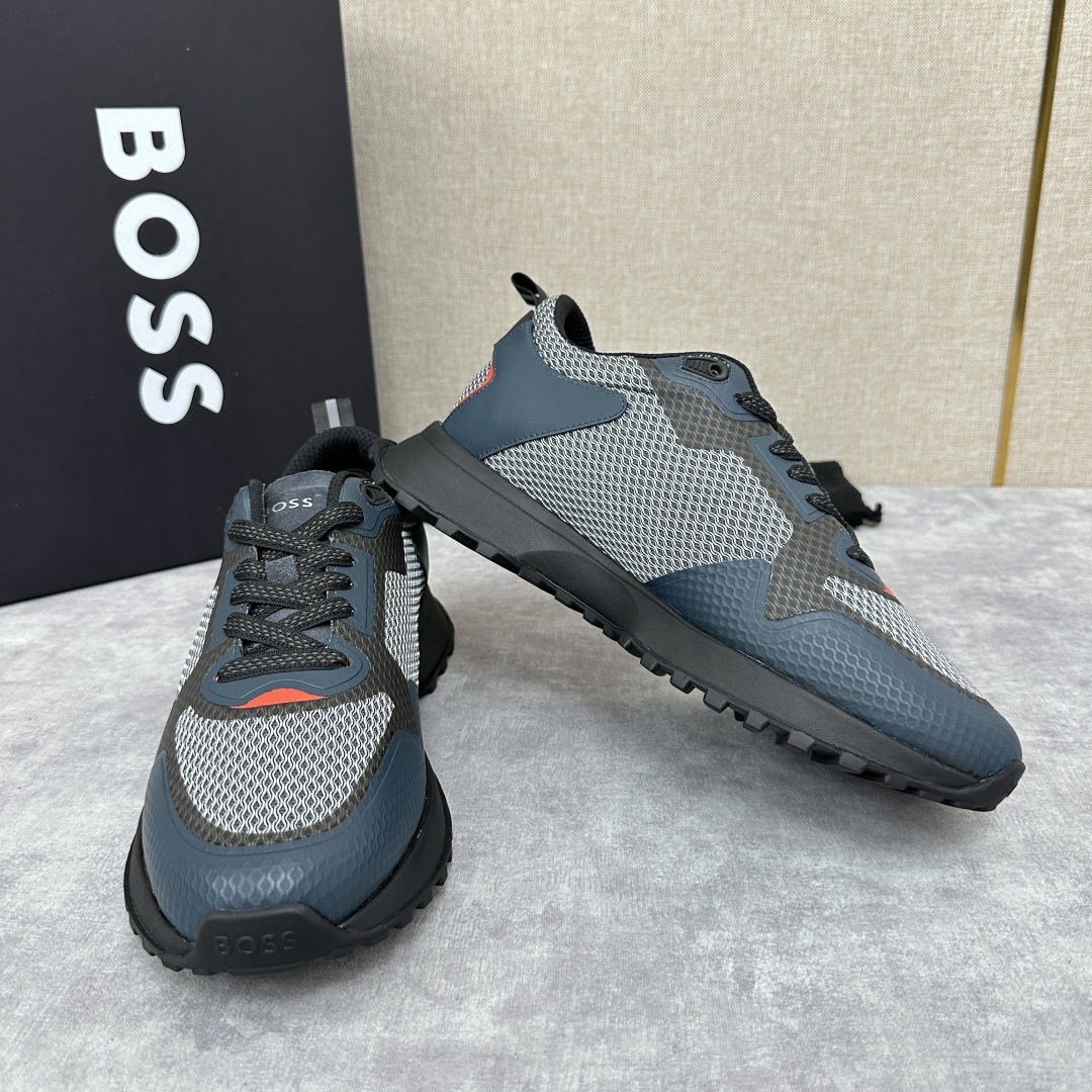 💋💍BOSS 男士新款•网面皮革拼接运动鞋上新 HUGO BOS* 家这双网面运动鞋,真的把