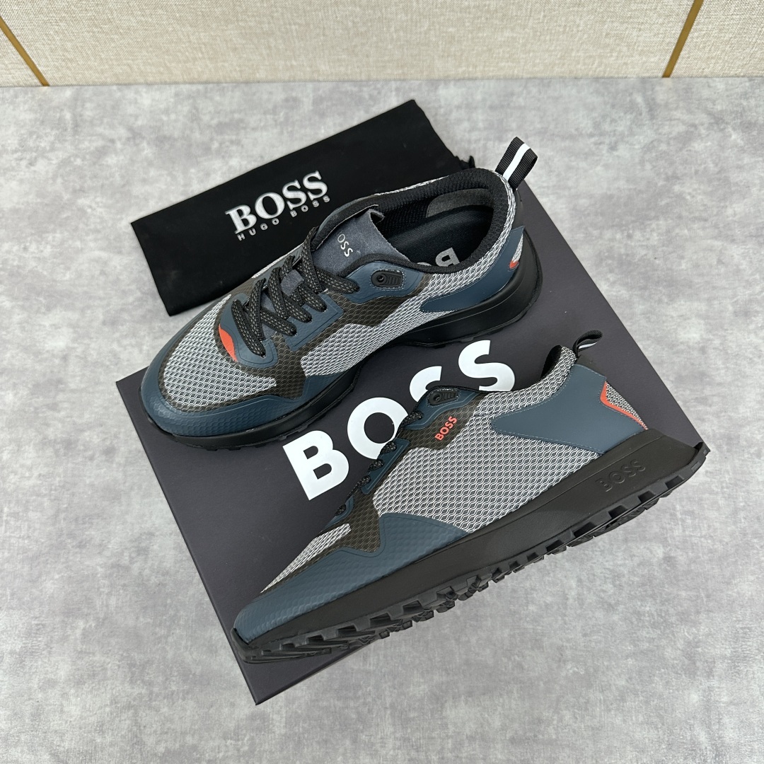 💋💍BOSS 男士新款•网面皮革拼接运动鞋上新 HUGO BOS* 家这双网面运动鞋,真的把