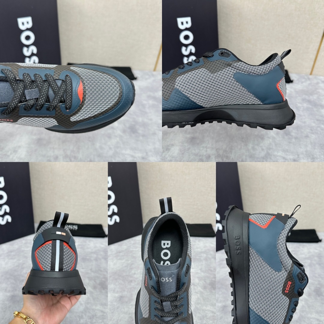 💋💍BOSS 男士新款•网面皮革拼接运动鞋上新 HUGO BOS* 家这双网面运动鞋,真的把