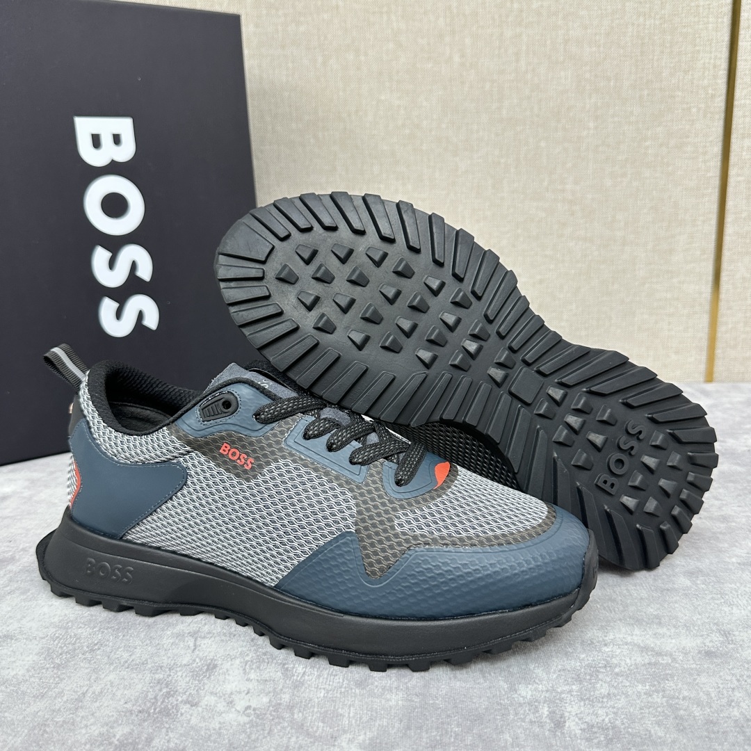 💋💍BOSS 男士新款•网面皮革拼接运动鞋上新 HUGO BOS* 家这双网面运动鞋,真的把