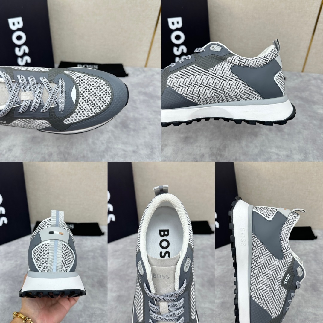 💋💍BOSS 男士新款•网面皮革拼接运动鞋上新 HUGO BOS* 家这双网面运动鞋,真的把