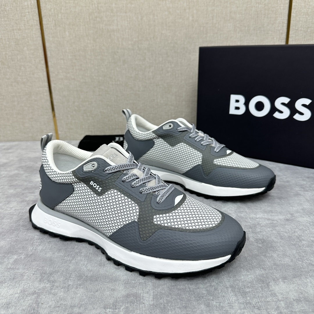 💋💍BOSS 男士新款•网面皮革拼接运动鞋上新 HUGO BOS* 家这双网面运动鞋,真的把