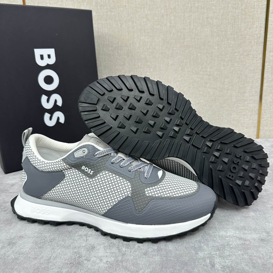 💋💍BOSS 男士新款•网面皮革拼接运动鞋上新 HUGO BOS* 家这双网面运动鞋,真的把