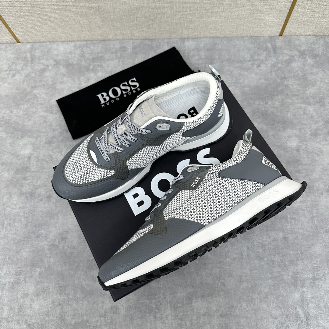 💋💍BOSS 男士新款•网面皮革拼接运动鞋上新 HUGO BOS* 家这双网面运动鞋,真的把