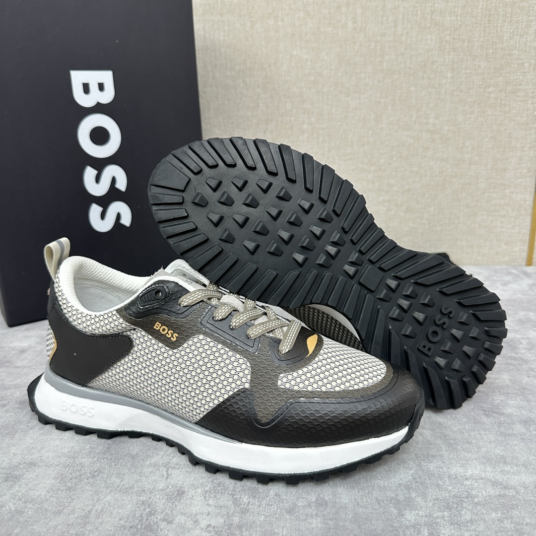💋💍BOSS 男士新款•网面皮革拼接运动鞋上新 HUGO BOS* 家这双网面运动鞋,真的把