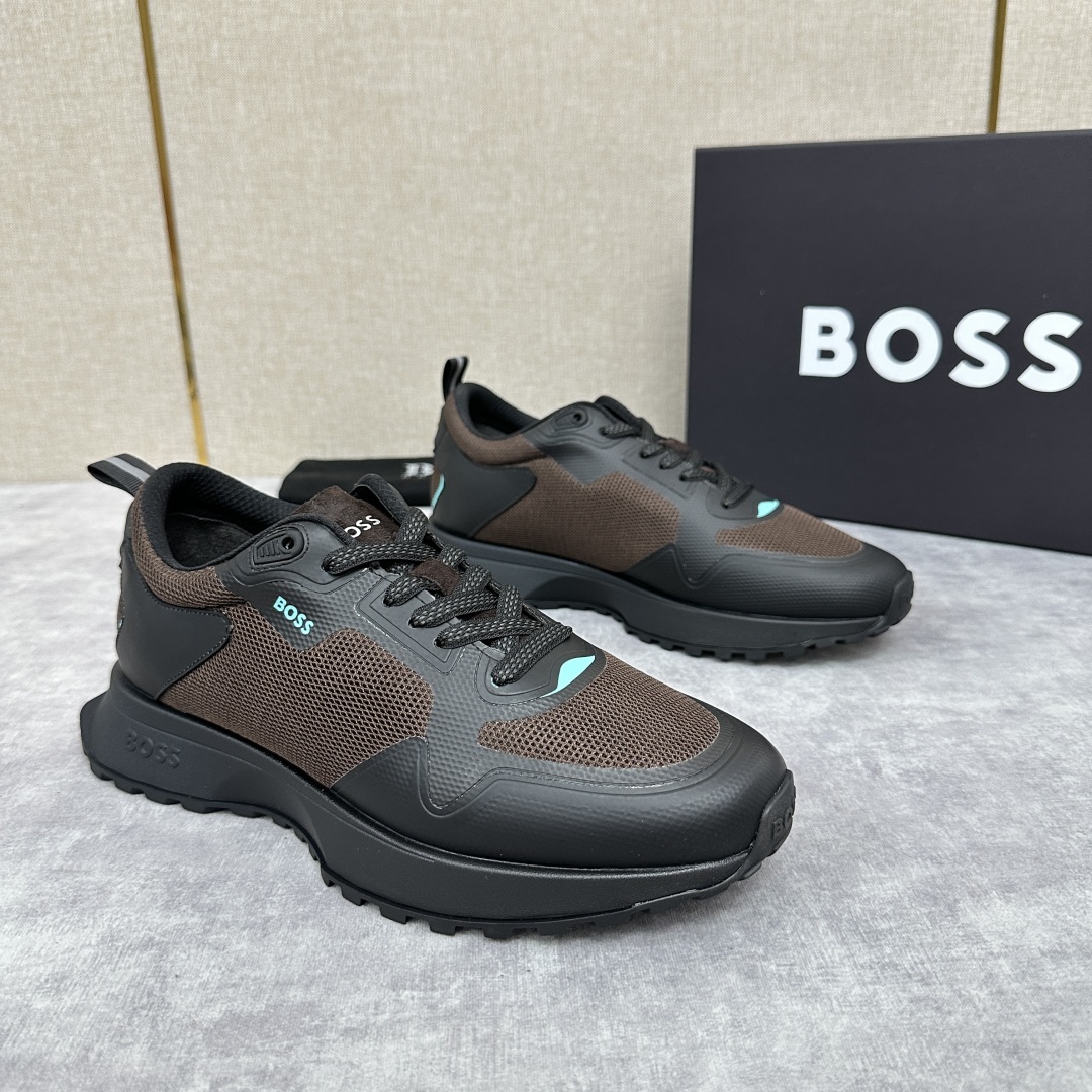 💋💍BOSS 男士新款•网面皮革拼接运动鞋上新 HUGO BOS* 家这双网面运动鞋,真的把