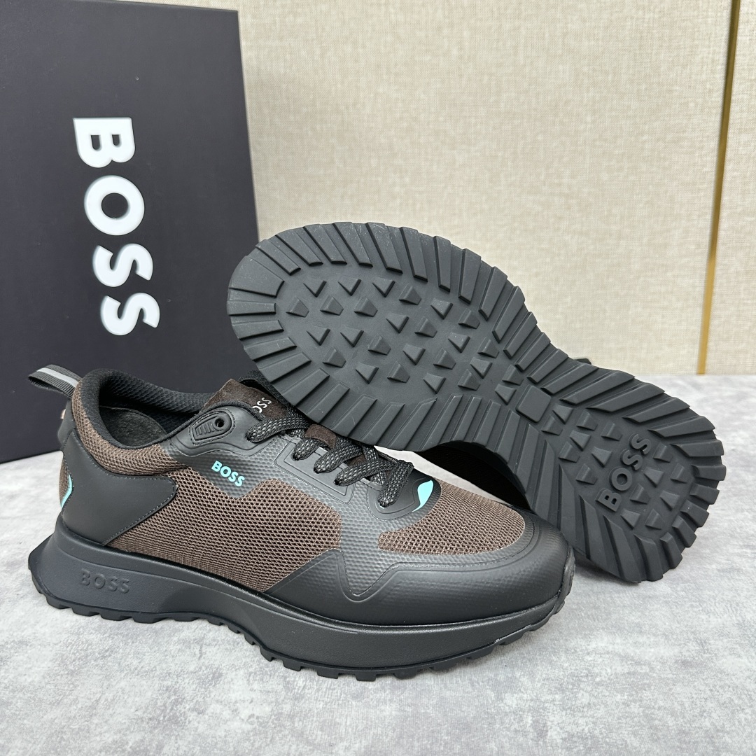 💋💍BOSS 男士新款•网面皮革拼接运动鞋上新 HUGO BOS* 家这双网面运动鞋,真的把