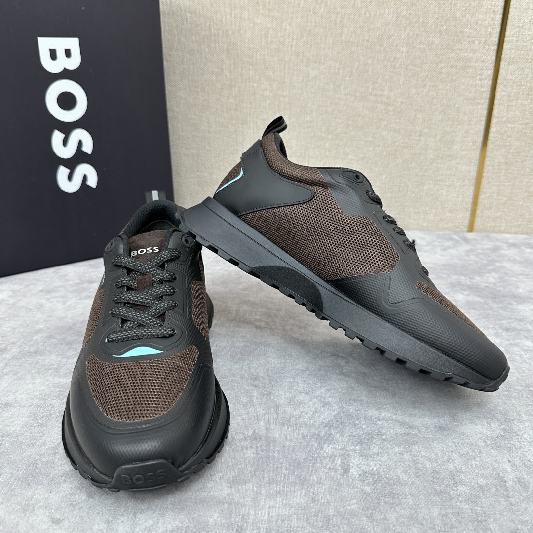 💋💍BOSS 男士新款•网面皮革拼接运动鞋上新 HUGO BOS* 家这双网面运动鞋,真的把