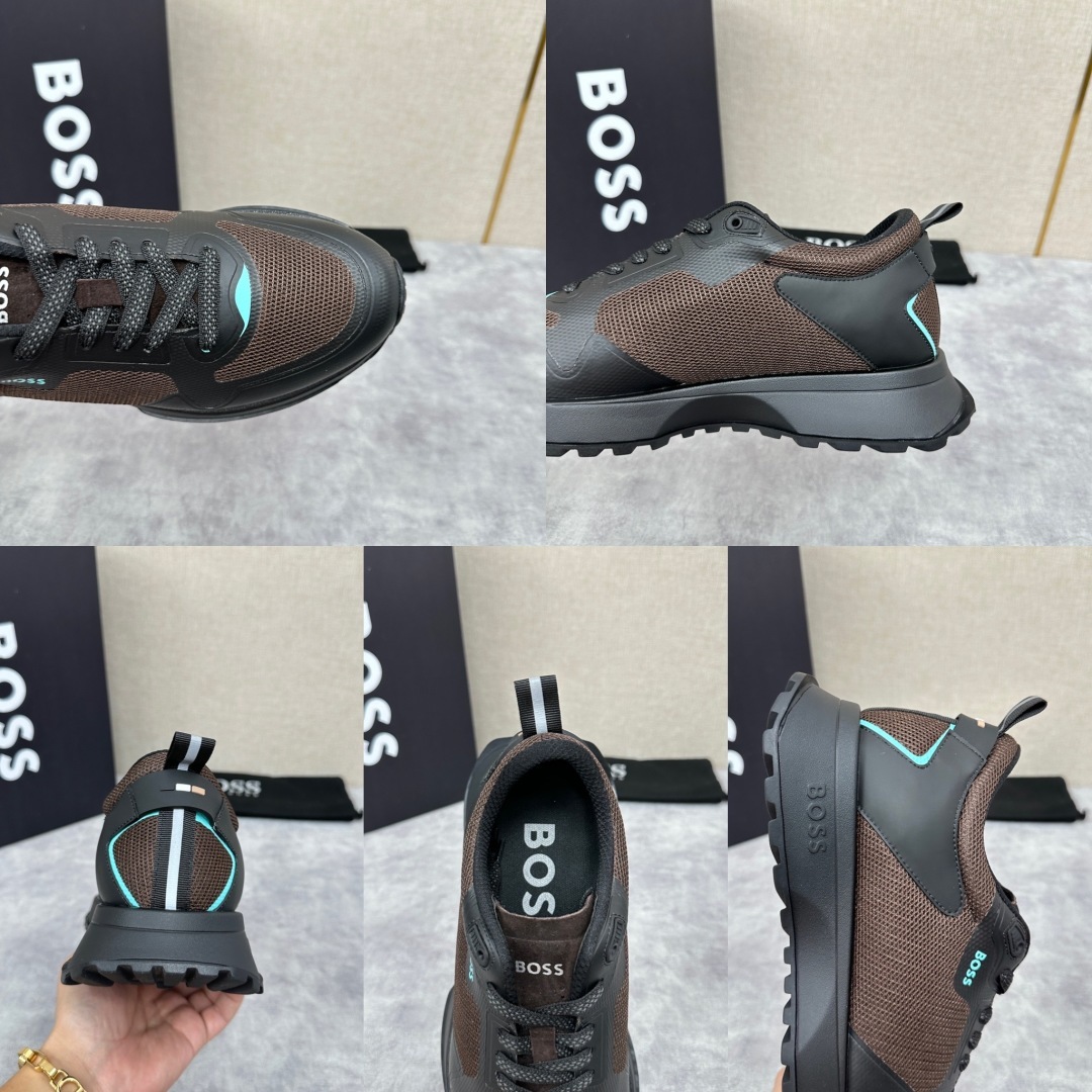 💋💍BOSS 男士新款•网面皮革拼接运动鞋上新 HUGO BOS* 家这双网面运动鞋,真的把
