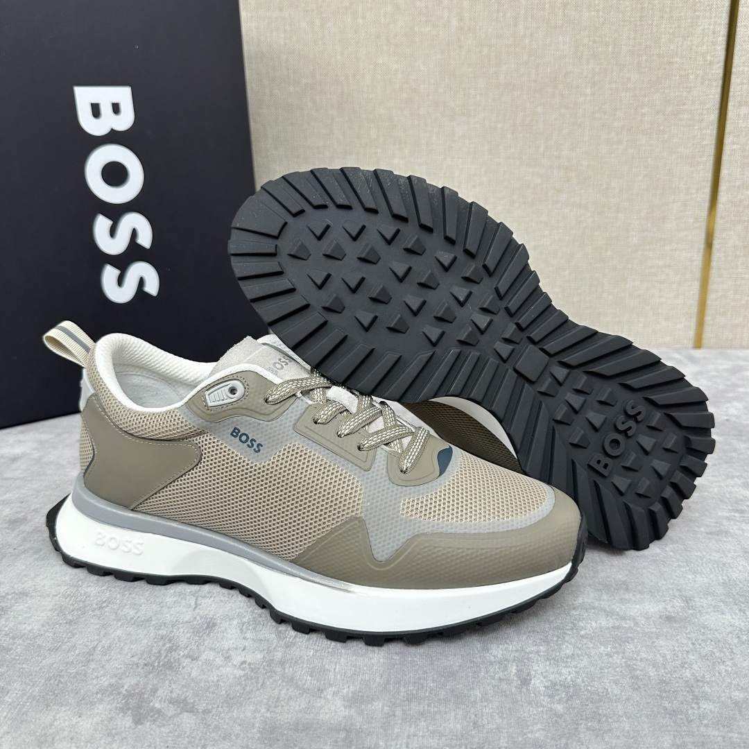 💋💍BOSS 男士新款•网面皮革拼接运动鞋上新 HUGO BOS* 家这双网面运动鞋,真的把