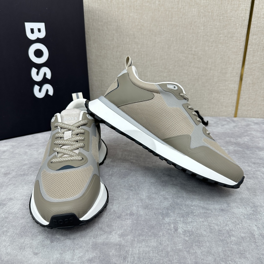 💋💍BOSS 男士新款•网面皮革拼接运动鞋上新 HUGO BOS* 家这双网面运动鞋,真的把
