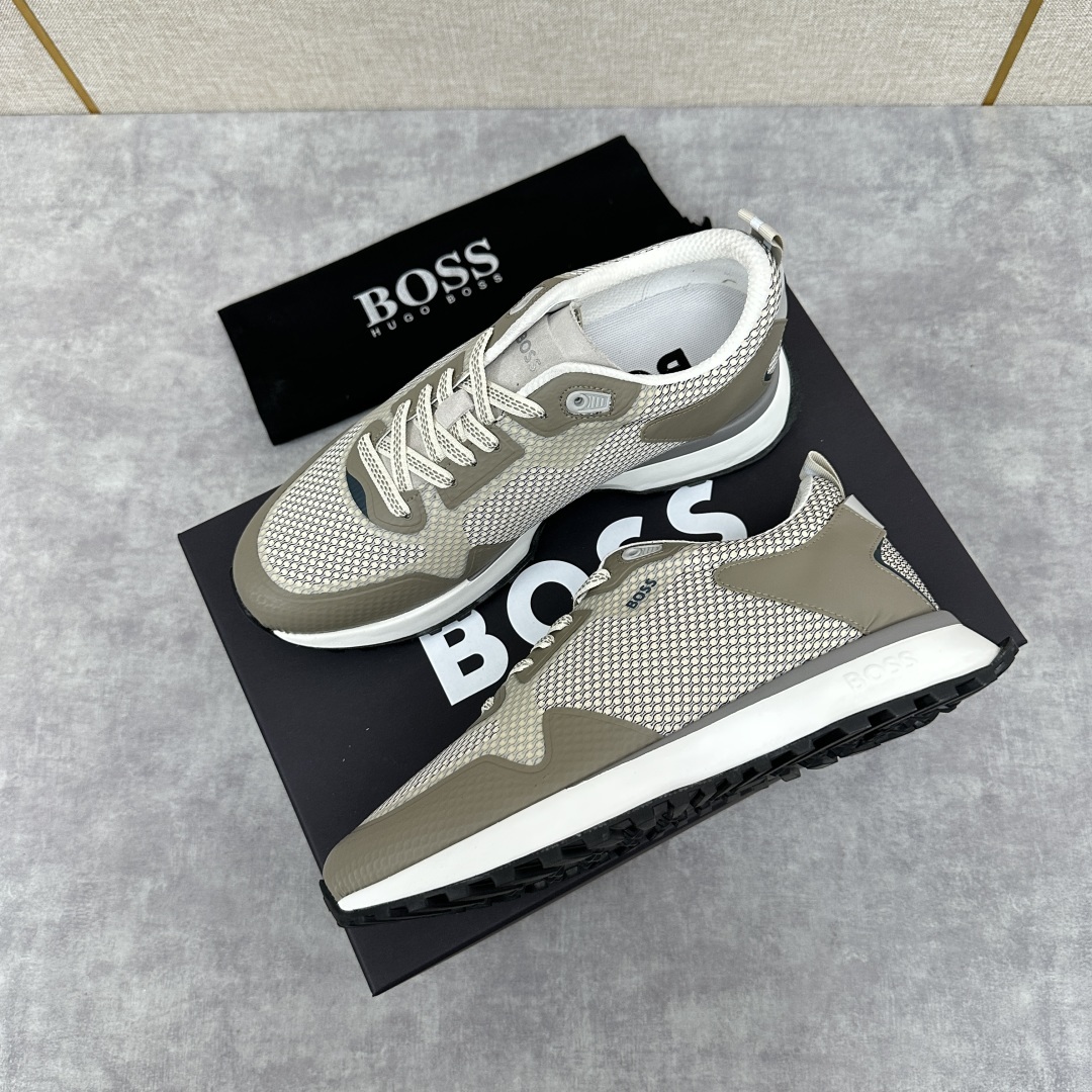 💋💍BOSS 男士新款•网面皮革拼接运动鞋上新 HUGO BOS* 家这双网面运动鞋,真的把