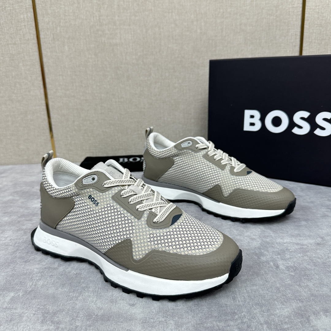 💋💍BOSS 男士新款•网面皮革拼接运动鞋上新 HUGO BOS* 家这双网面运动鞋,真的把