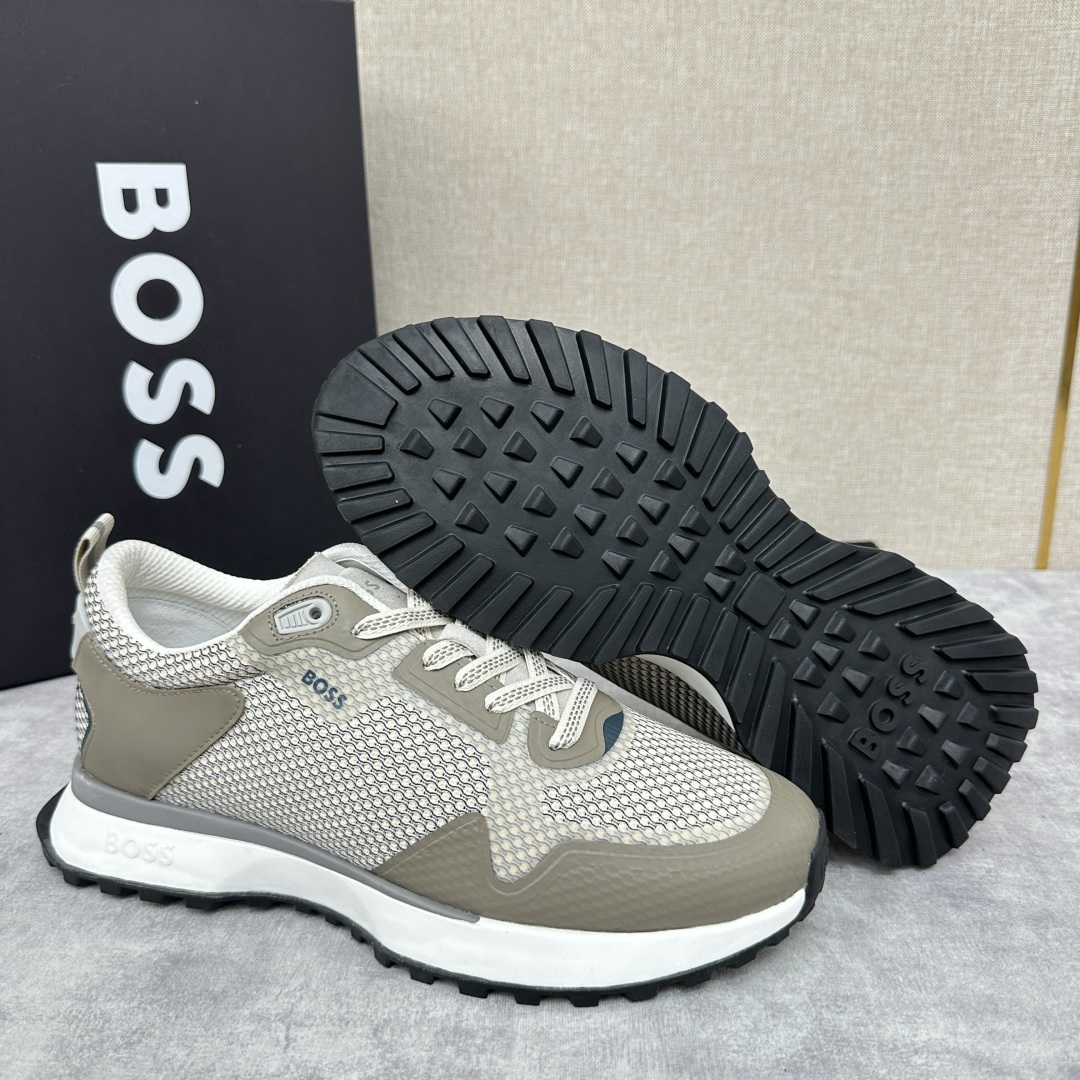 💋💍BOSS 男士新款•网面皮革拼接运动鞋上新 HUGO BOS* 家这双网面运动鞋,真的把