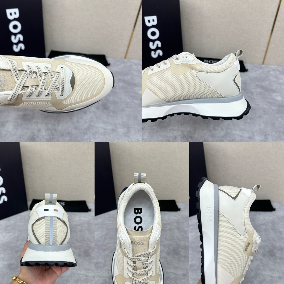 💋💍BOSS 男士新款•网面皮革拼接运动鞋上新 HUGO BOS* 家这双网面运动鞋,真的把