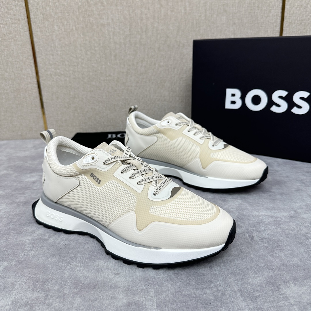 💋💍BOSS 男士新款•网面皮革拼接运动鞋上新 HUGO BOS* 家这双网面运动鞋,真的把