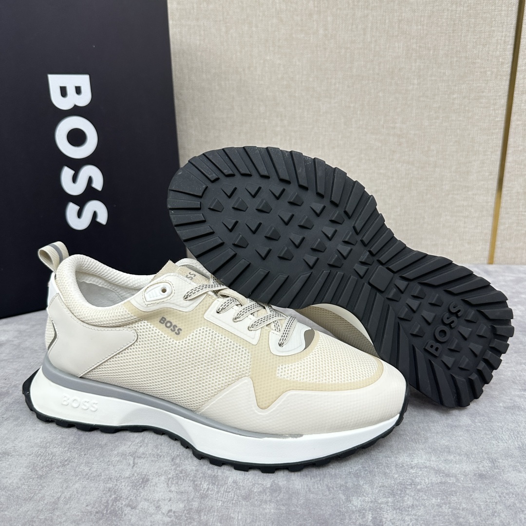 💋💍BOSS 男士新款•网面皮革拼接运动鞋上新 HUGO BOS* 家这双网面运动鞋,真的把