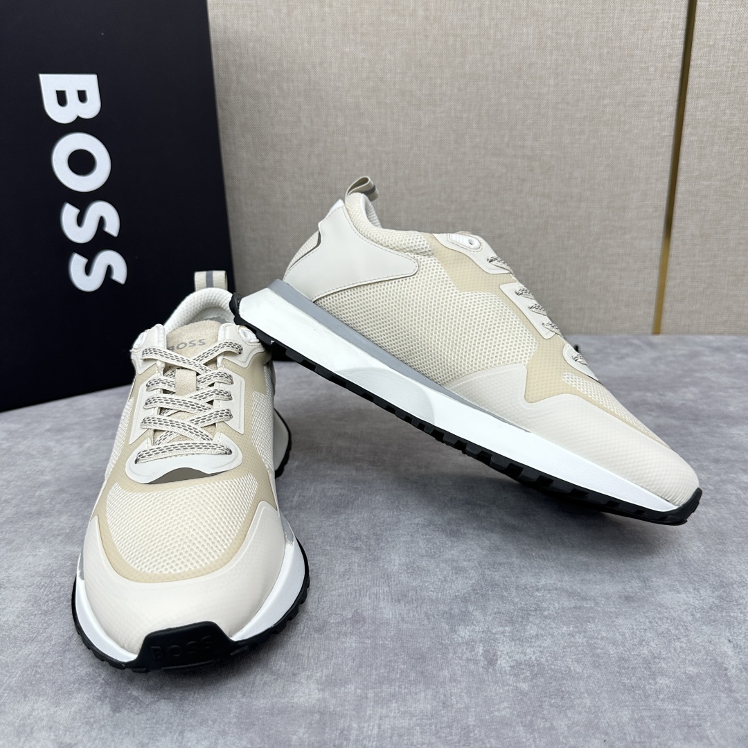💋💍BOSS 男士新款•网面皮革拼接运动鞋上新 HUGO BOS* 家这双网面运动鞋,真的把
