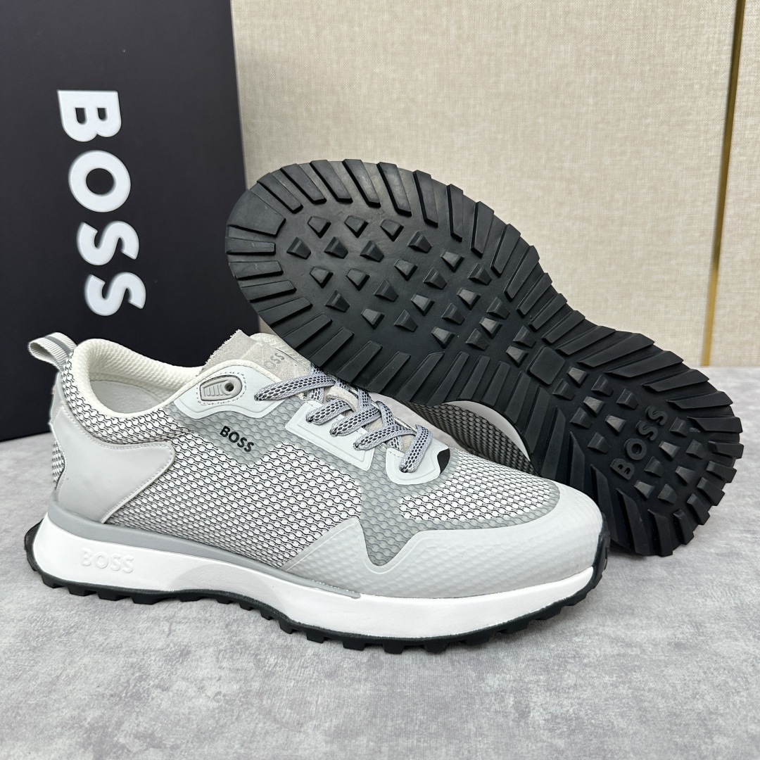 💋💍BOSS 男士新款•网面皮革拼接运动鞋上新 HUGO BOS* 家这双网面运动鞋,真的把