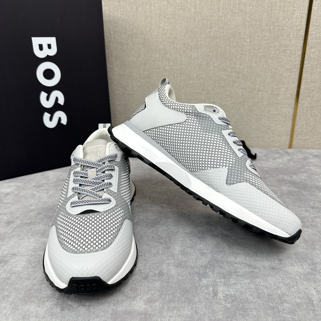 💋💍BOSS 男士新款•网面皮革拼接运动鞋上新 HUGO BOS* 家这双网面运动鞋,真的把