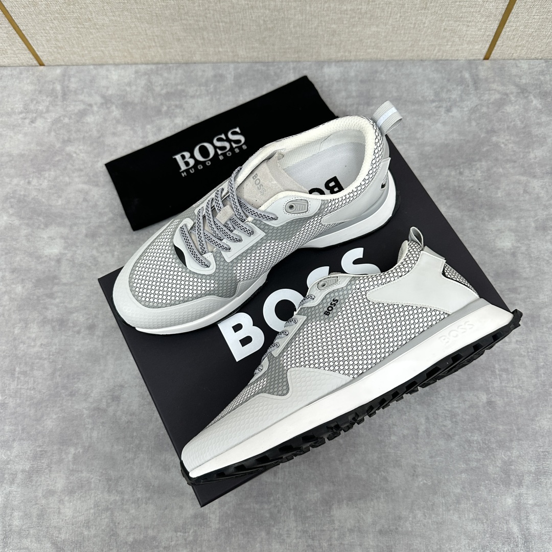 💋💍BOSS 男士新款•网面皮革拼接运动鞋上新 HUGO BOS* 家这双网面运动鞋,真的把