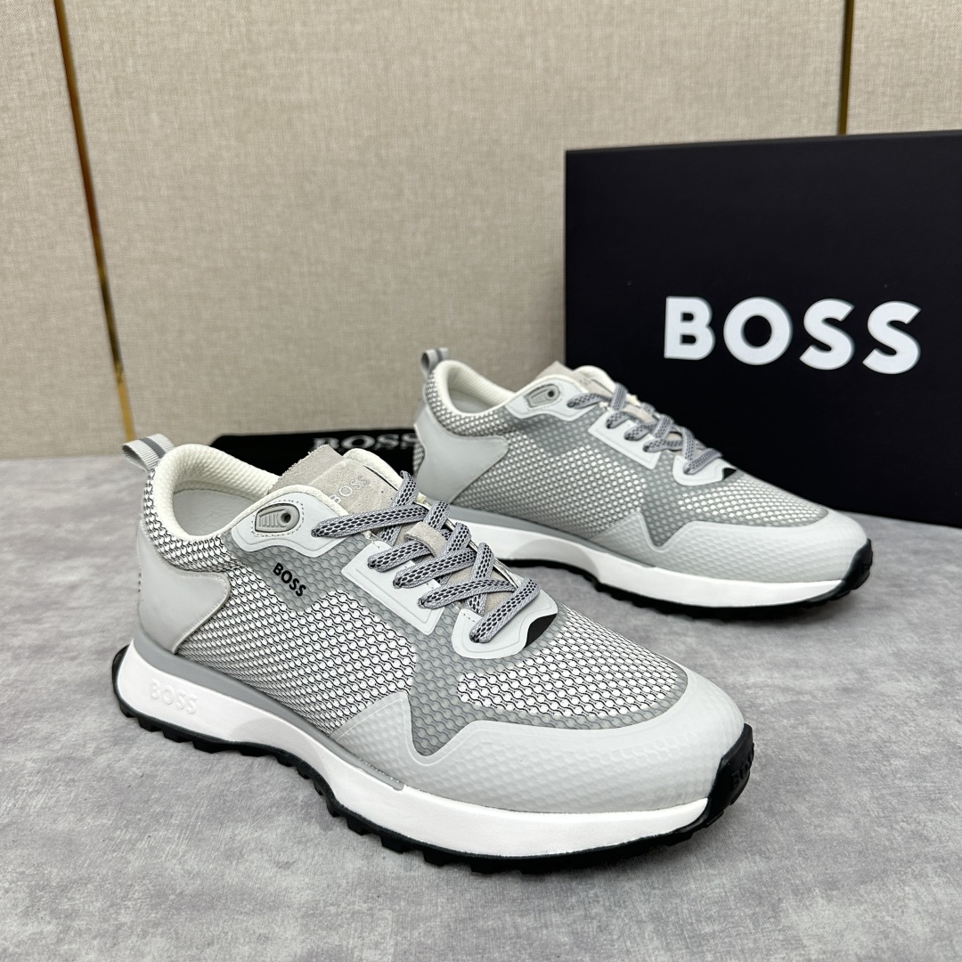 💋💍BOSS 男士新款•网面皮革拼接运动鞋上新 HUGO BOS* 家这双网面运动鞋,真的把