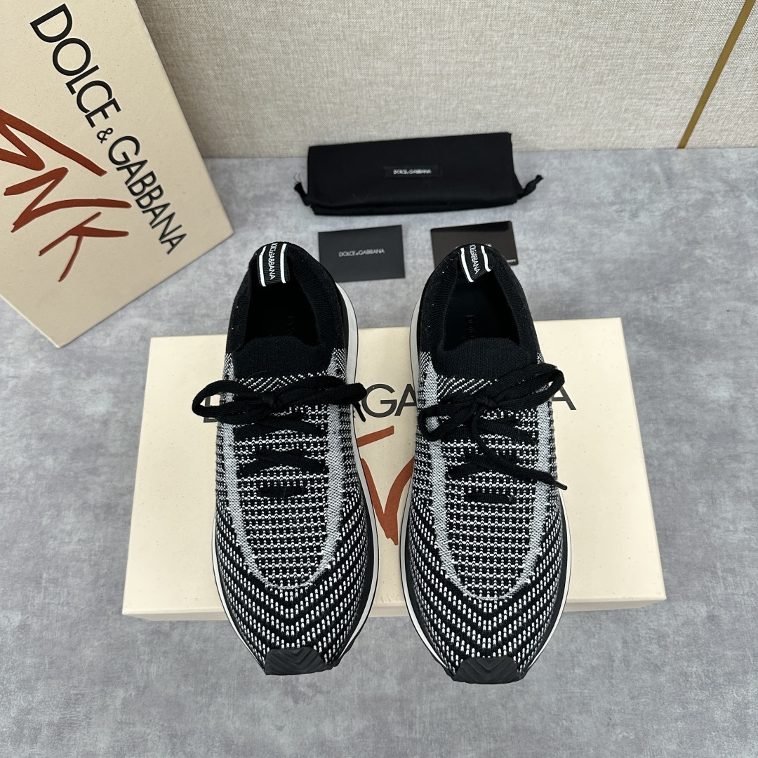 💋💍DG 家新品 Dolce &Gabban* 杜嘉~班纳 Cushion 拼接材质休闲运动鞋