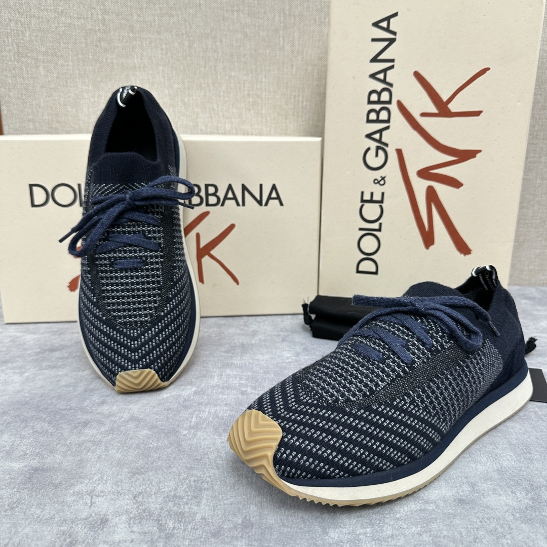 💋💍DG 家新品   Dolce &Gabban*  杜嘉～班纳  Cushion 拼接材质休闲运动鞋 