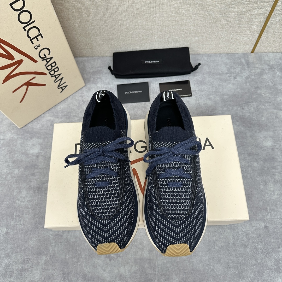 💋💍DG 家新品   Dolce &Gabban*  杜嘉～班纳  Cushion 拼接材质休闲运动鞋 