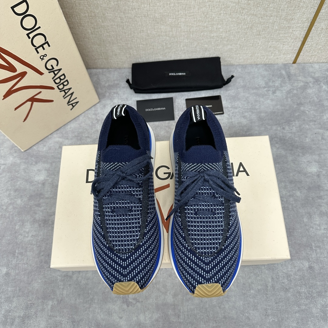 💋💍DG 家新品   Dolce &Gabban*  杜嘉～班纳  Cushion 拼接材质休闲运动鞋 