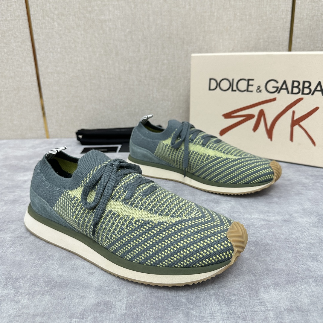 💋💍DG 家新品   Dolce &Gabban*  杜嘉～班纳  Cushion 拼接材质休闲运动鞋 